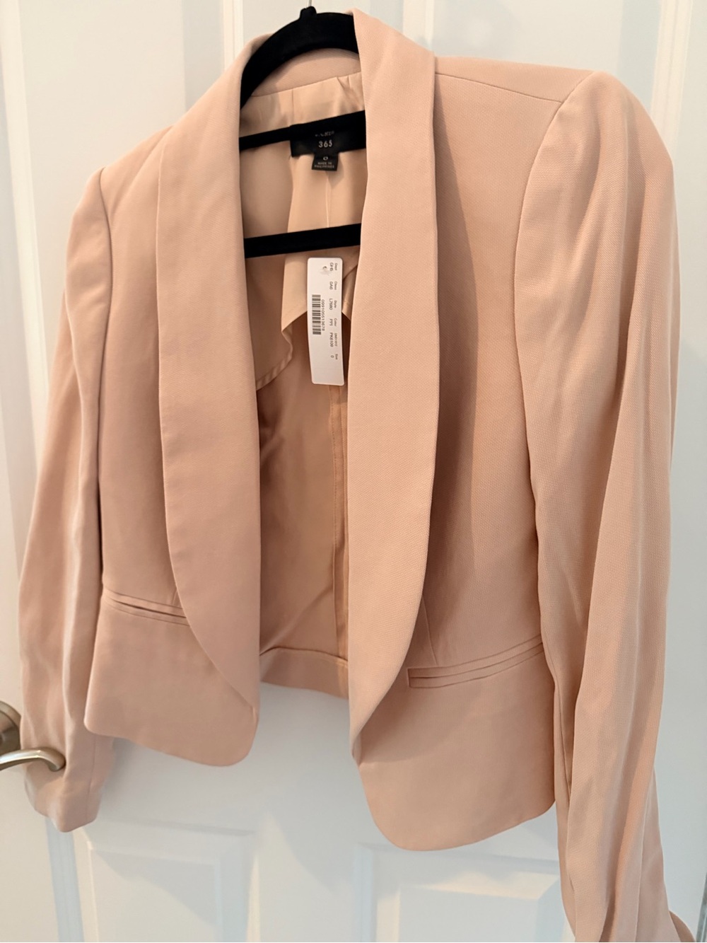 *BRAND NEW* J. Crew Light Blush Shawl Collar Blazer